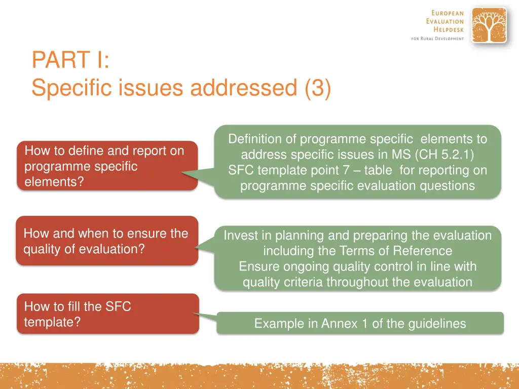 part i specific issues addressed 3