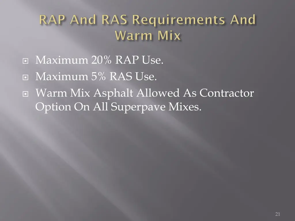 maximum 20 rap use maximum 5 ras use warm