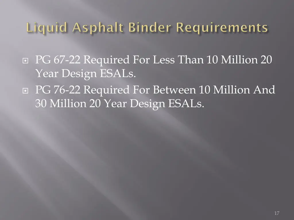 pg 67 22 required for less than 10 million