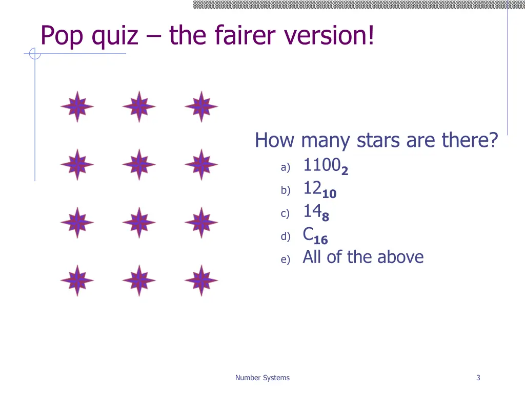 pop quiz the fairer version