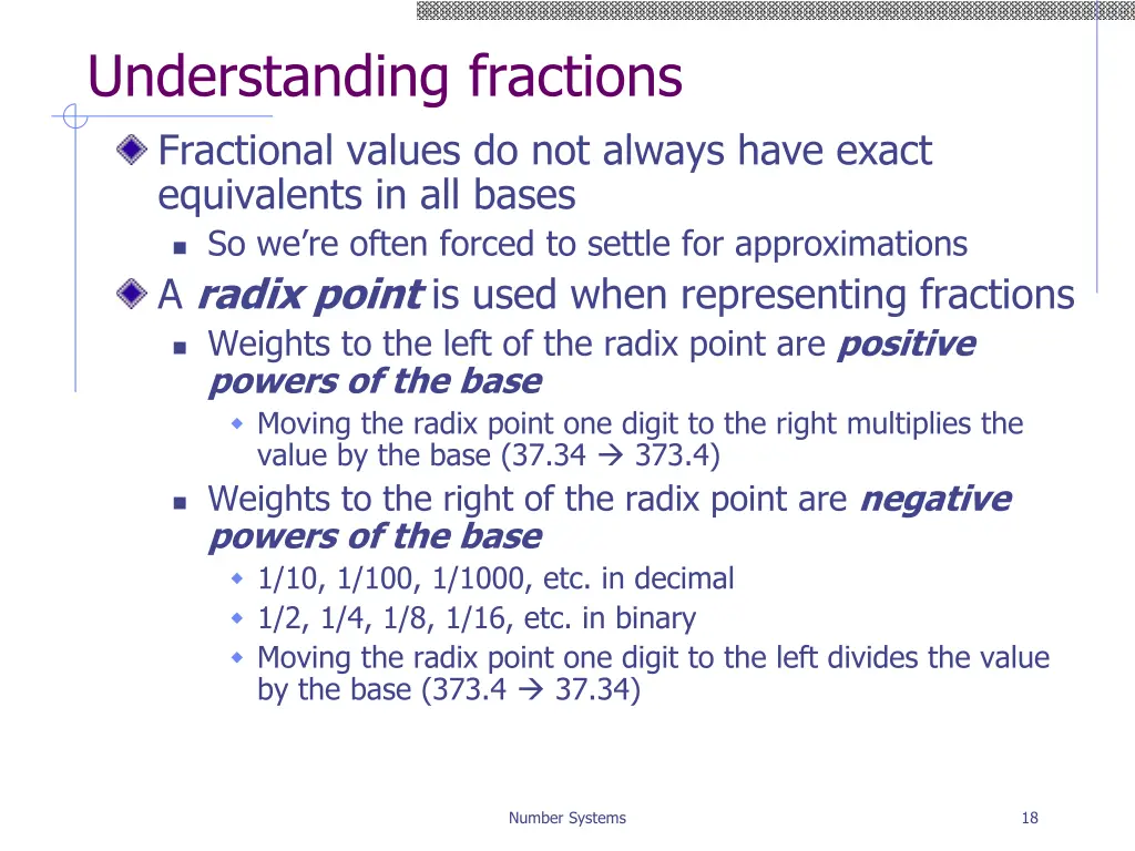understanding fractions fractional values