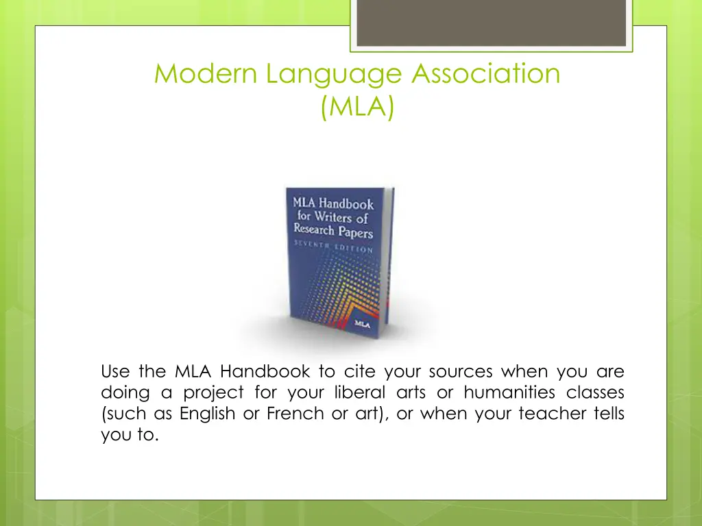 modern language association mla
