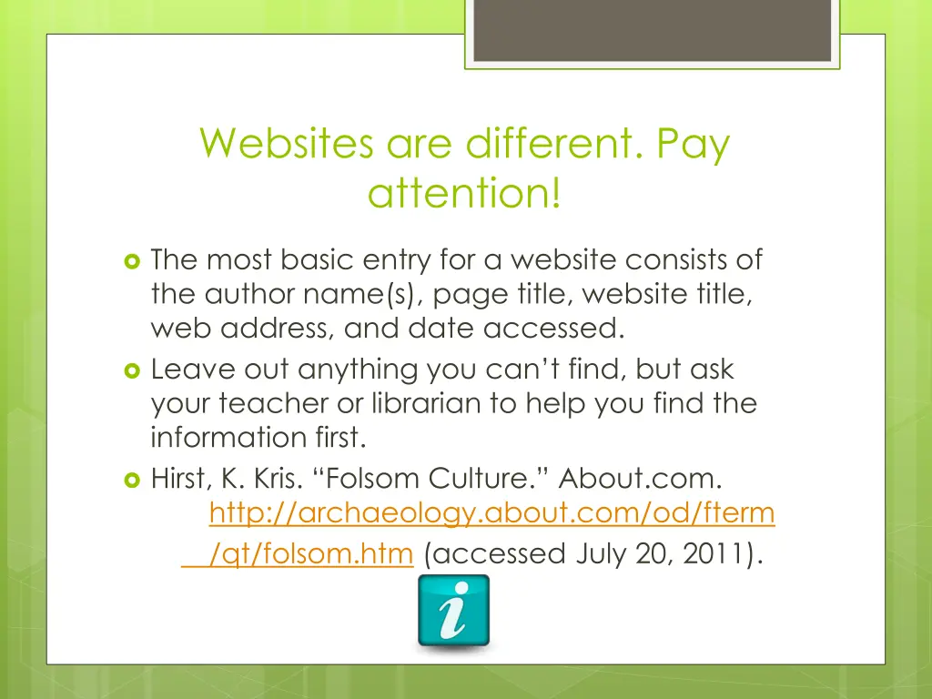 websites are different pay attention
