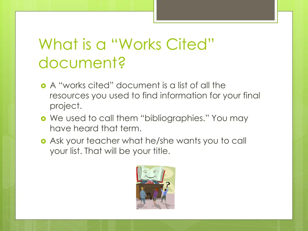 what is a works cited document