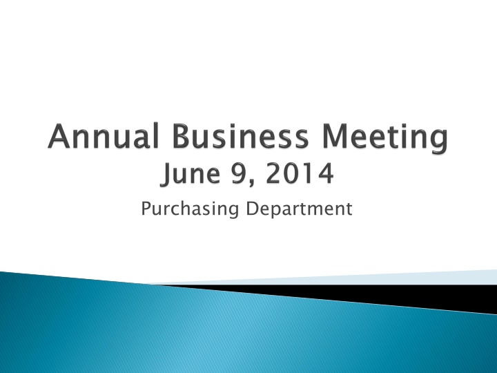 purchasing department