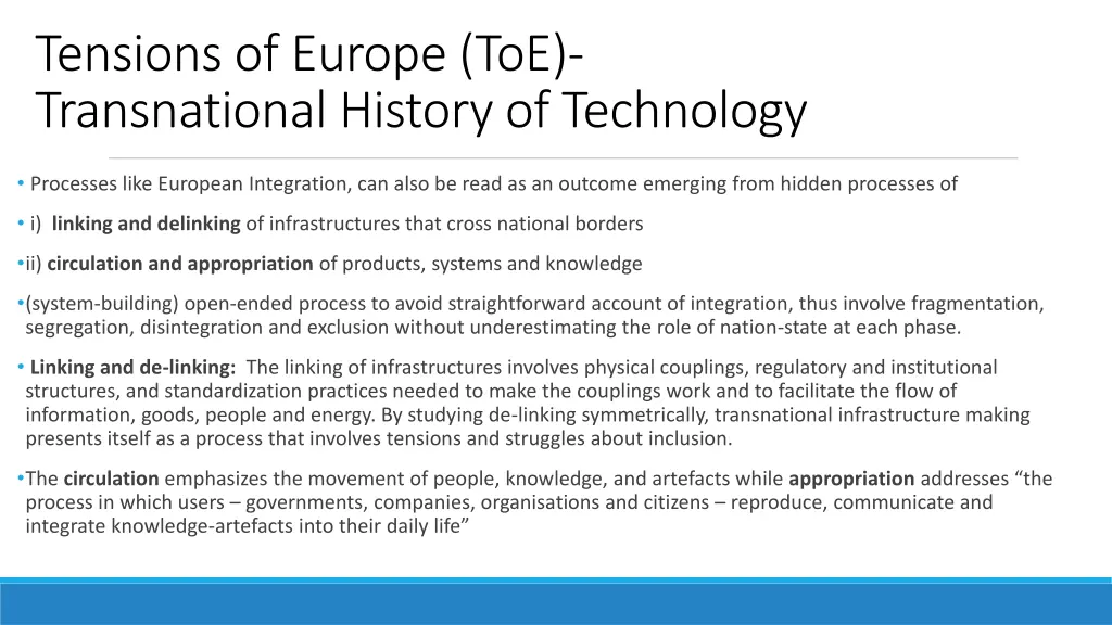 tensions of europe toe transnational history