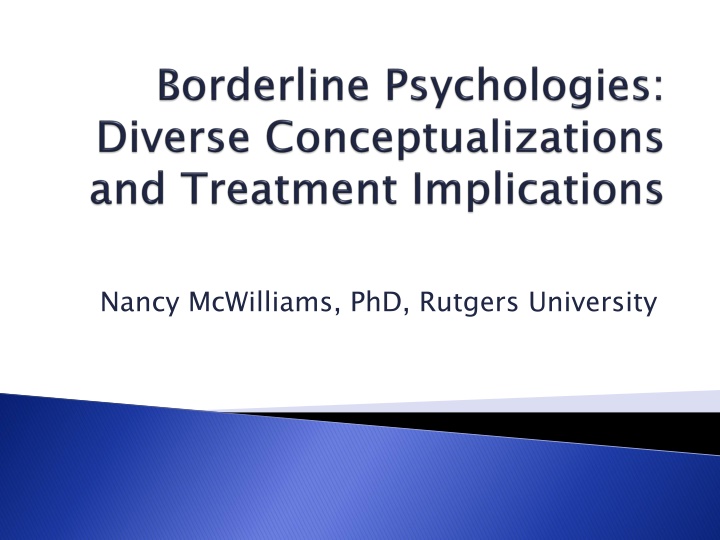 nancy mcwilliams phd rutgers university