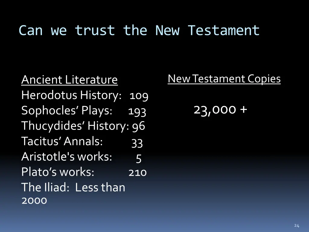can we trust the new testament 2