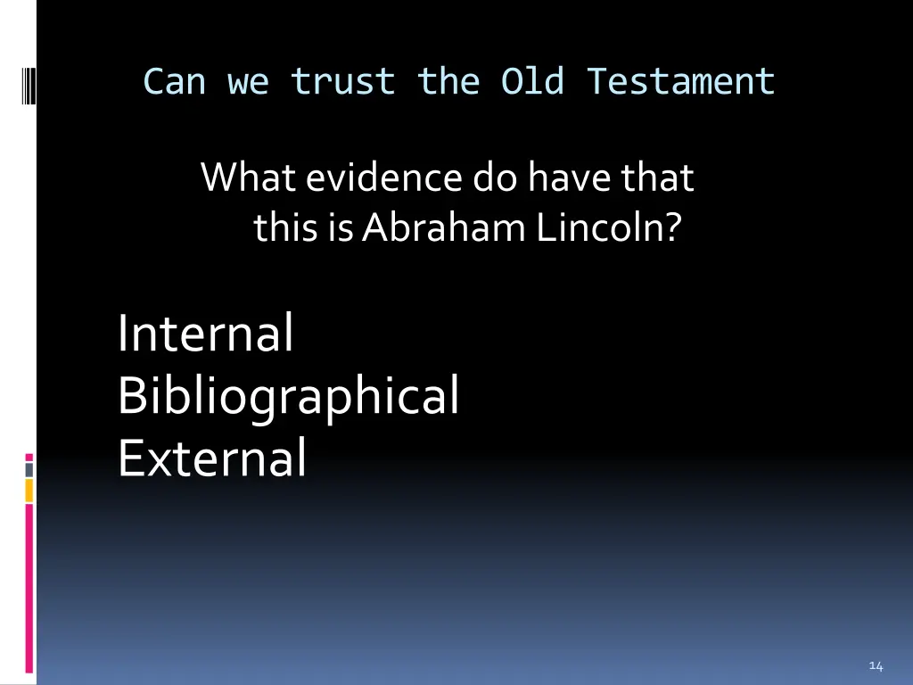 can we trust the old testament 2