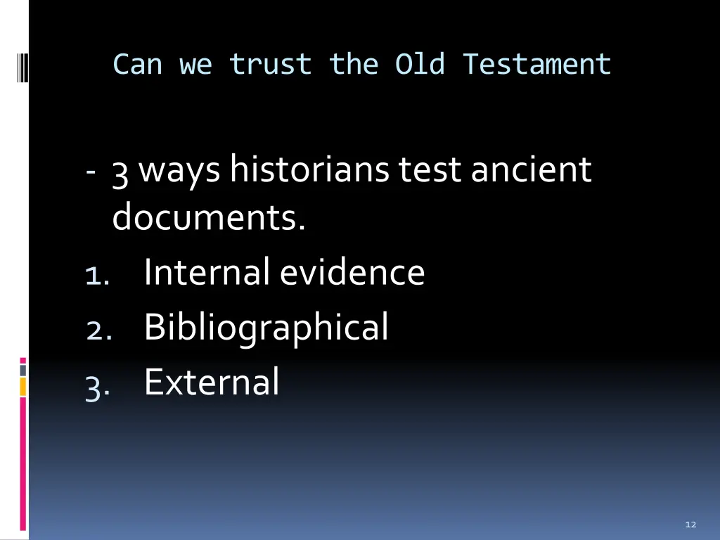can we trust the old testament