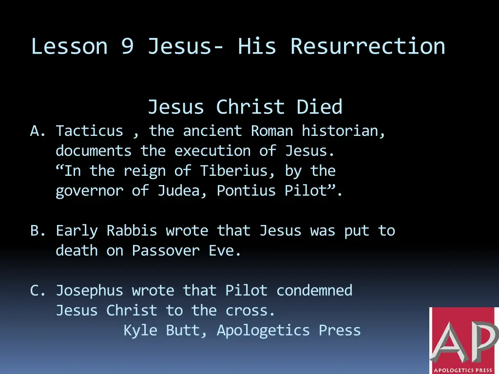 lesson 9 jesus his resurrection 1