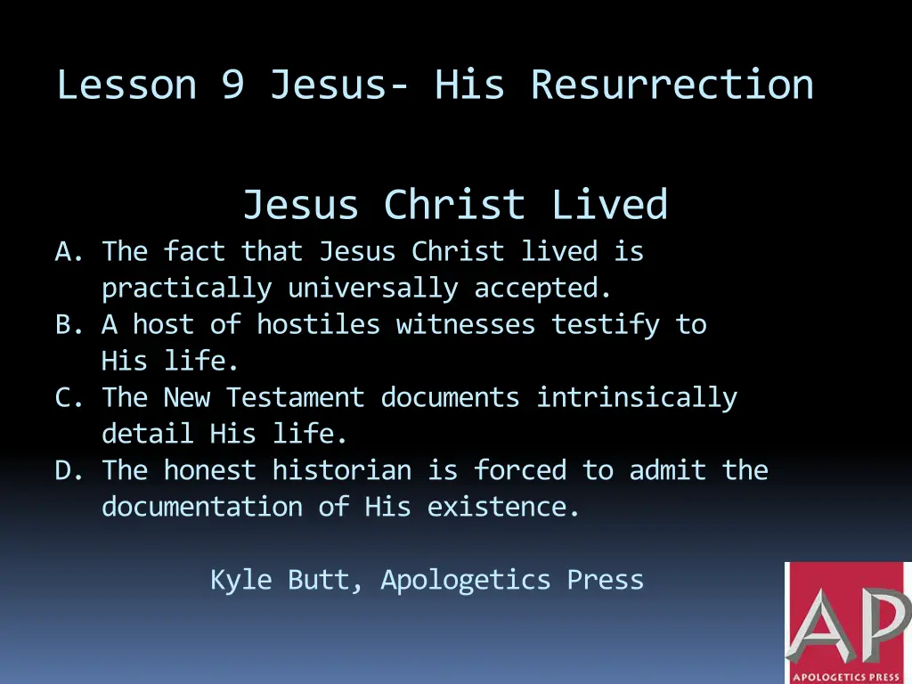 lesson 9 jesus his resurrection