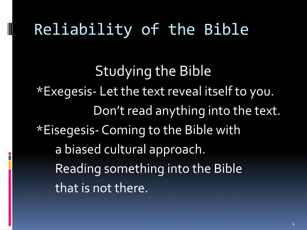 reliability of the bible 1