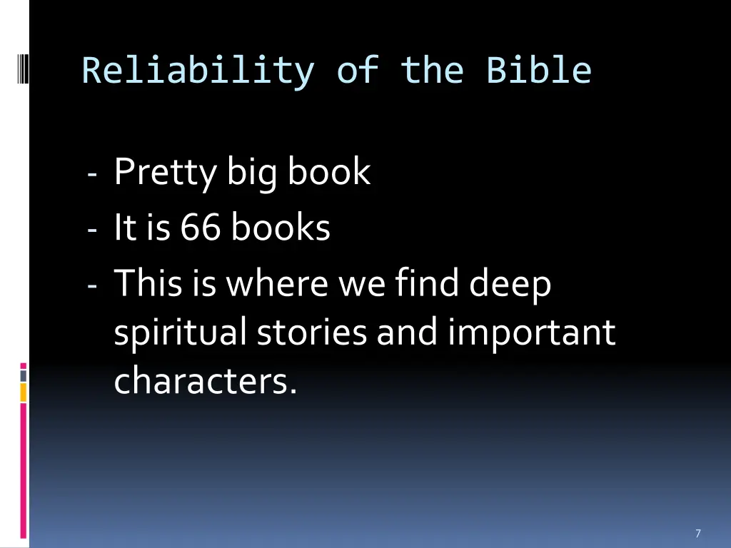 reliability of the bible 4