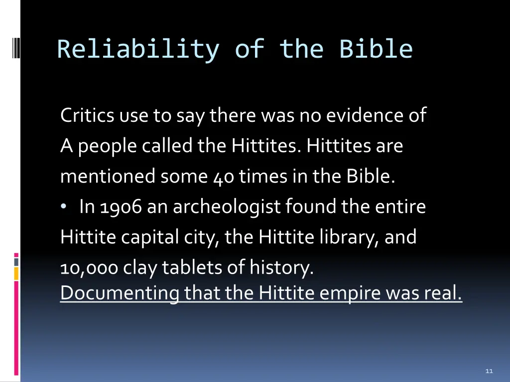 reliability of the bible 8