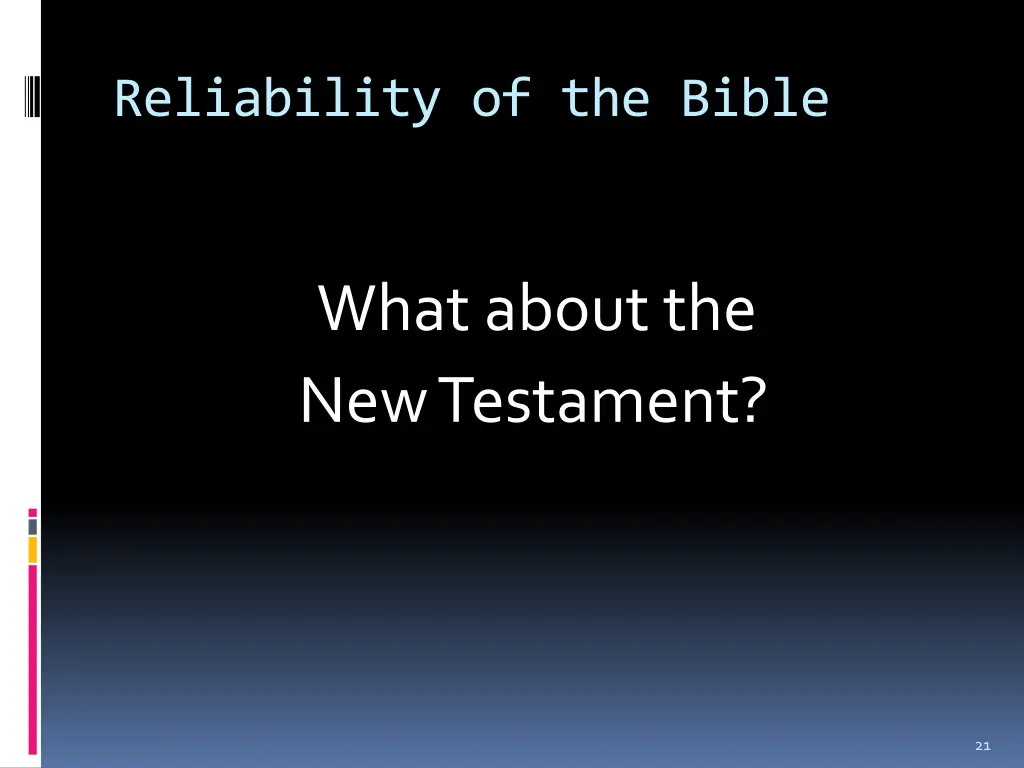 reliability of the bible 9
