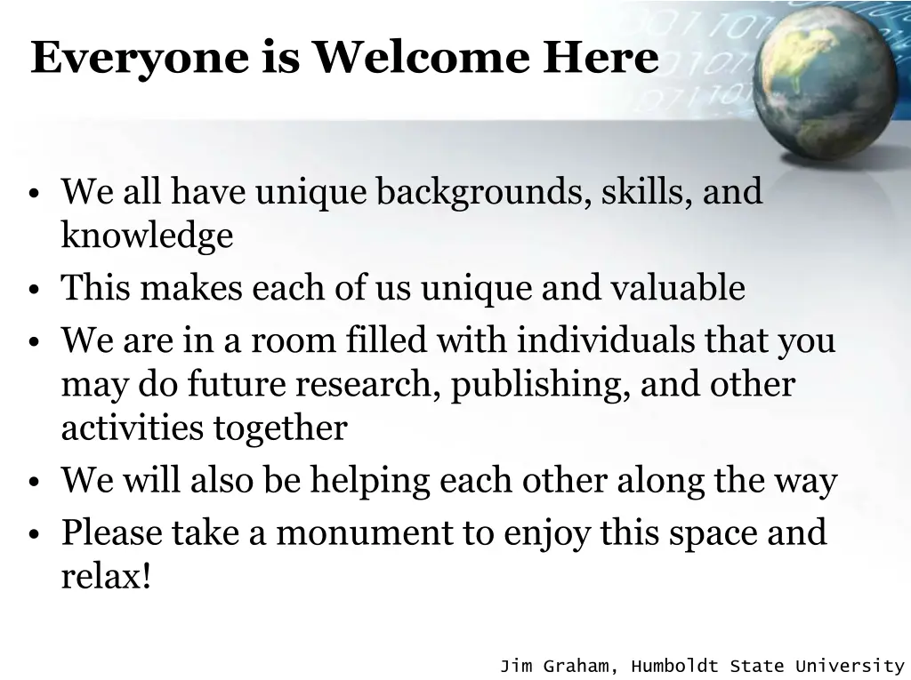 everyone is welcome here