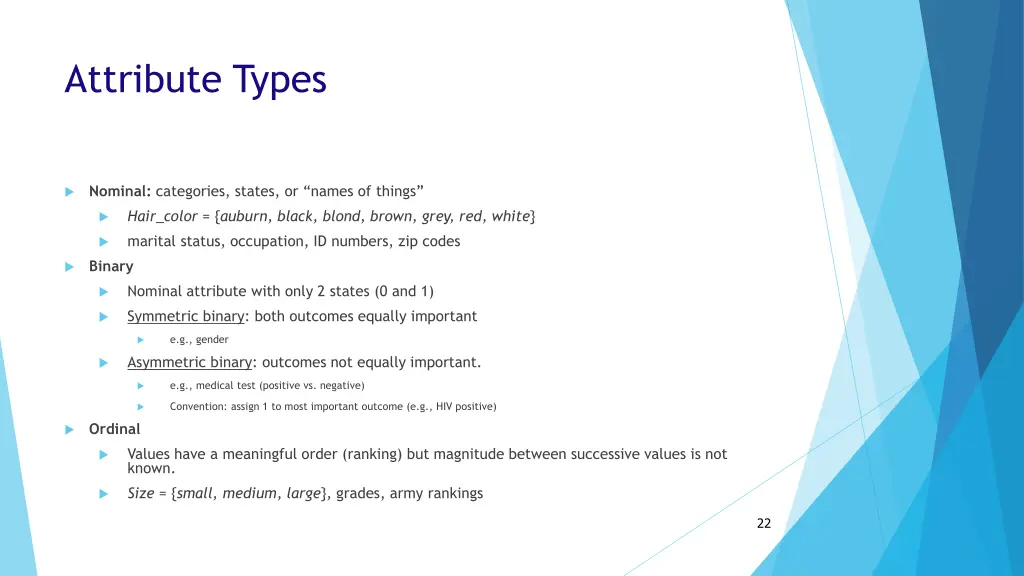 attribute types