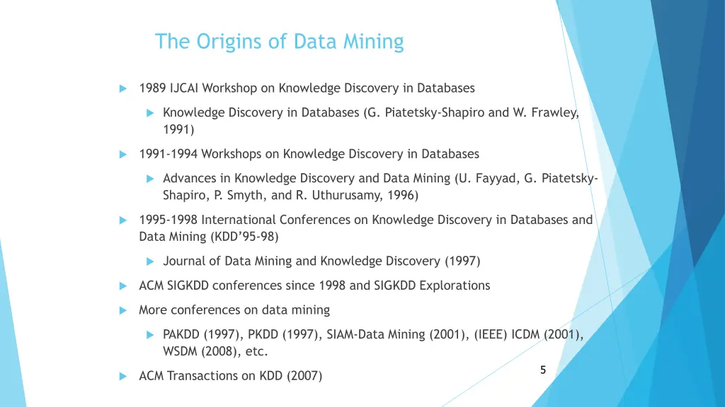 the origins of data mining 1