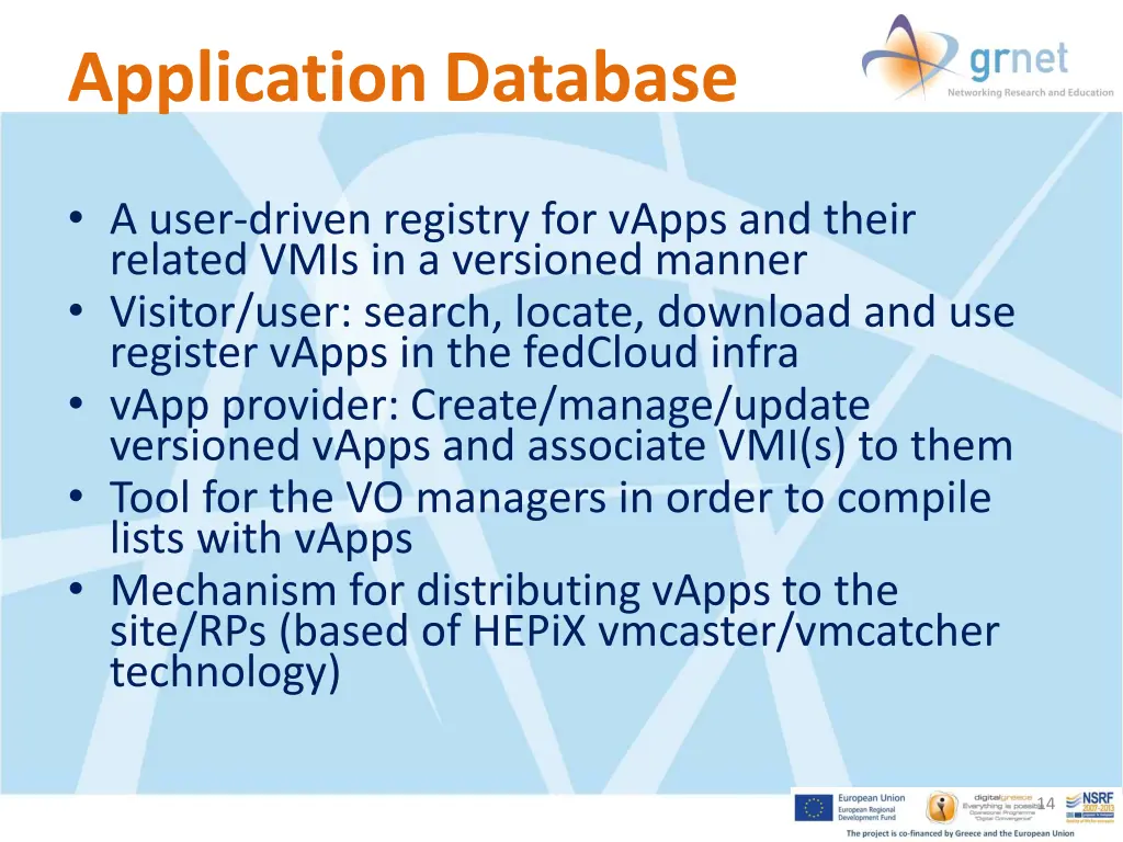 application database
