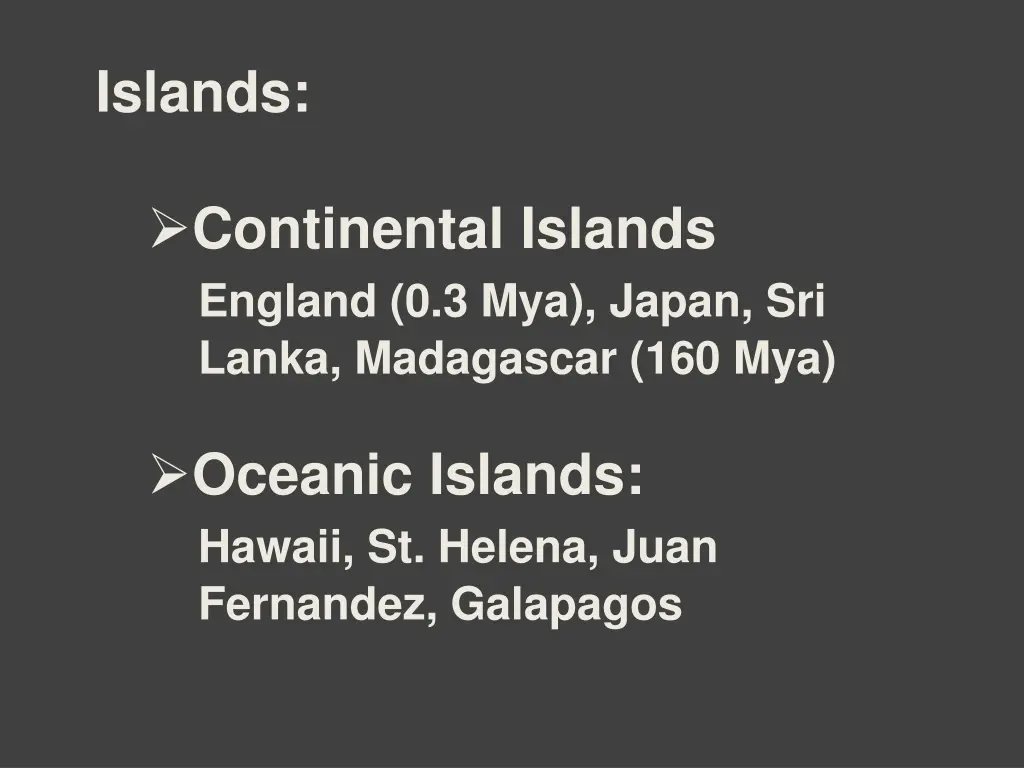 islands