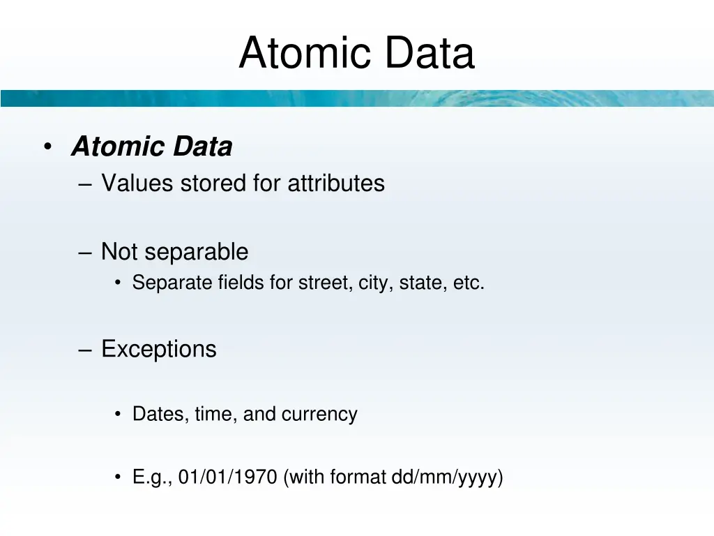 atomic data