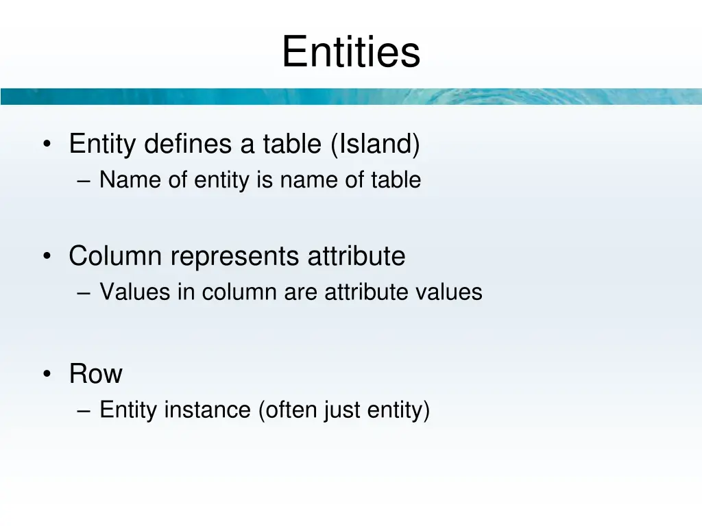 entities 1