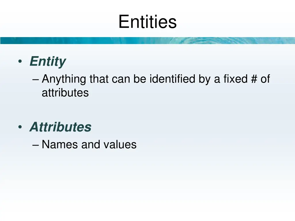 entities