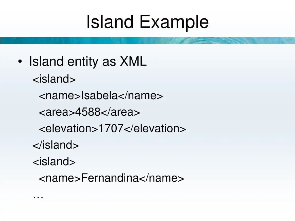 island example 1