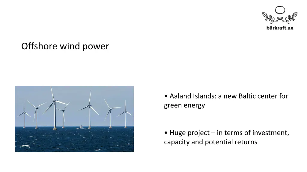 offshore wind power