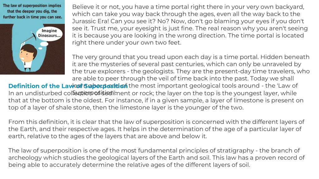 believe it or not you have a time portal right