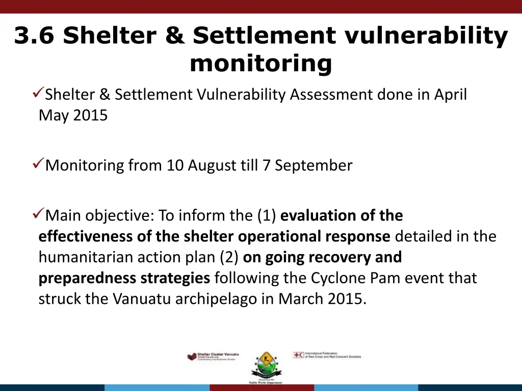 3 6 shelter settlement vulnerability monitoring