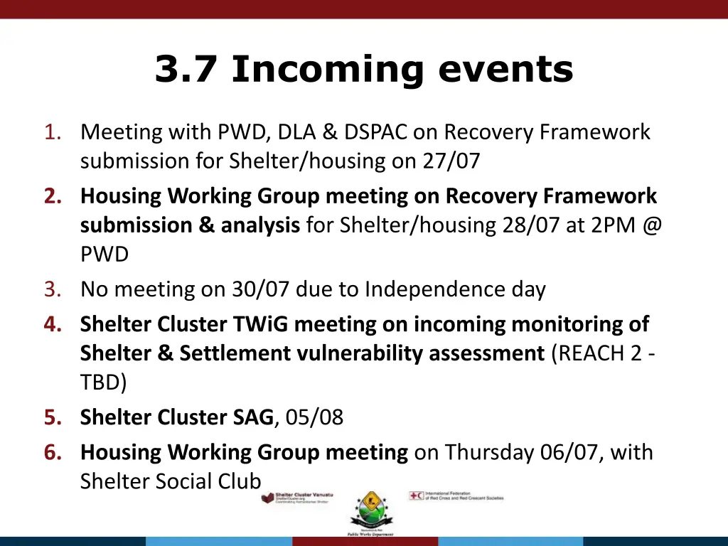 3 7 incoming events