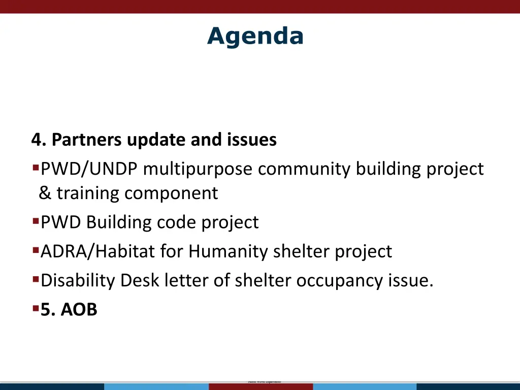 agenda 1
