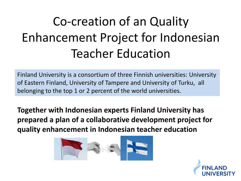 co creation of an quality enhancement project 1