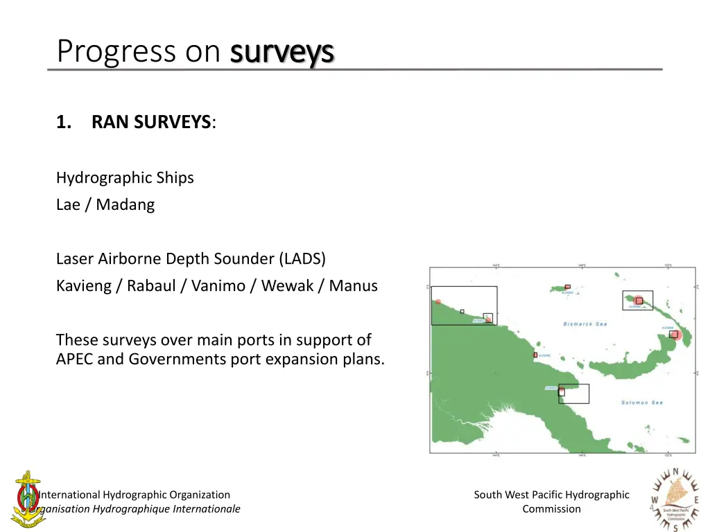 progress on surveys