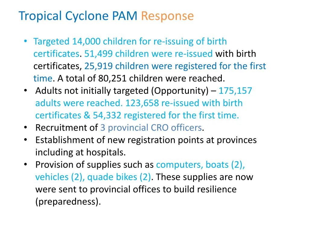 tropical cyclone pam response 6