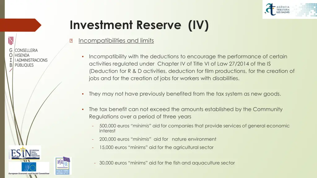 investment reserve iv