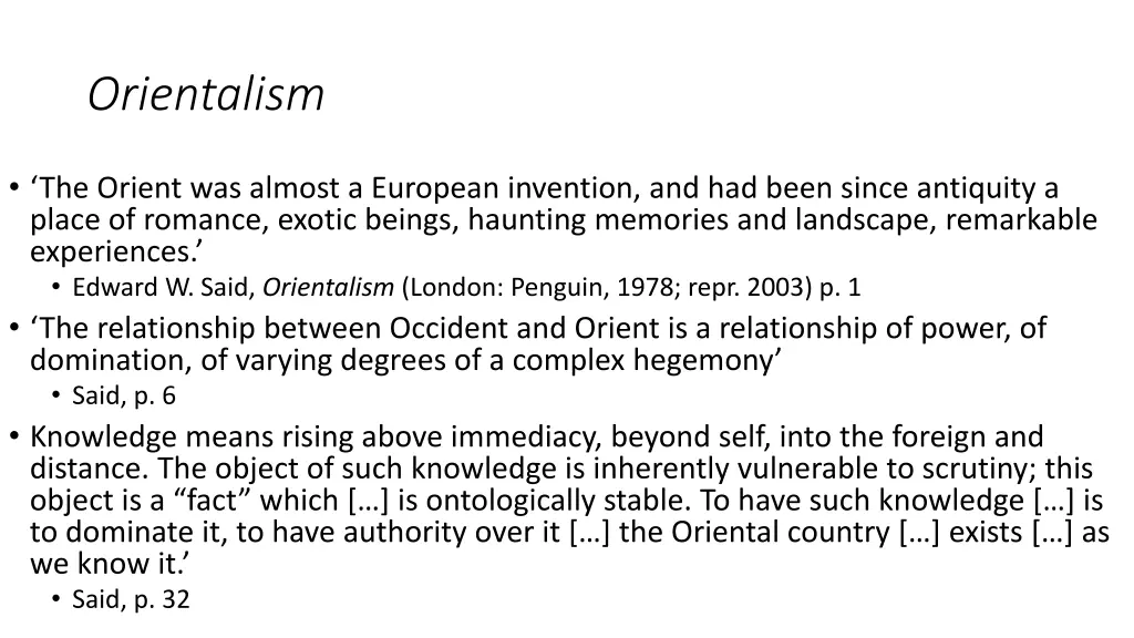 orientalism