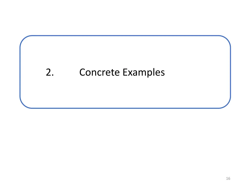 2 concrete examples