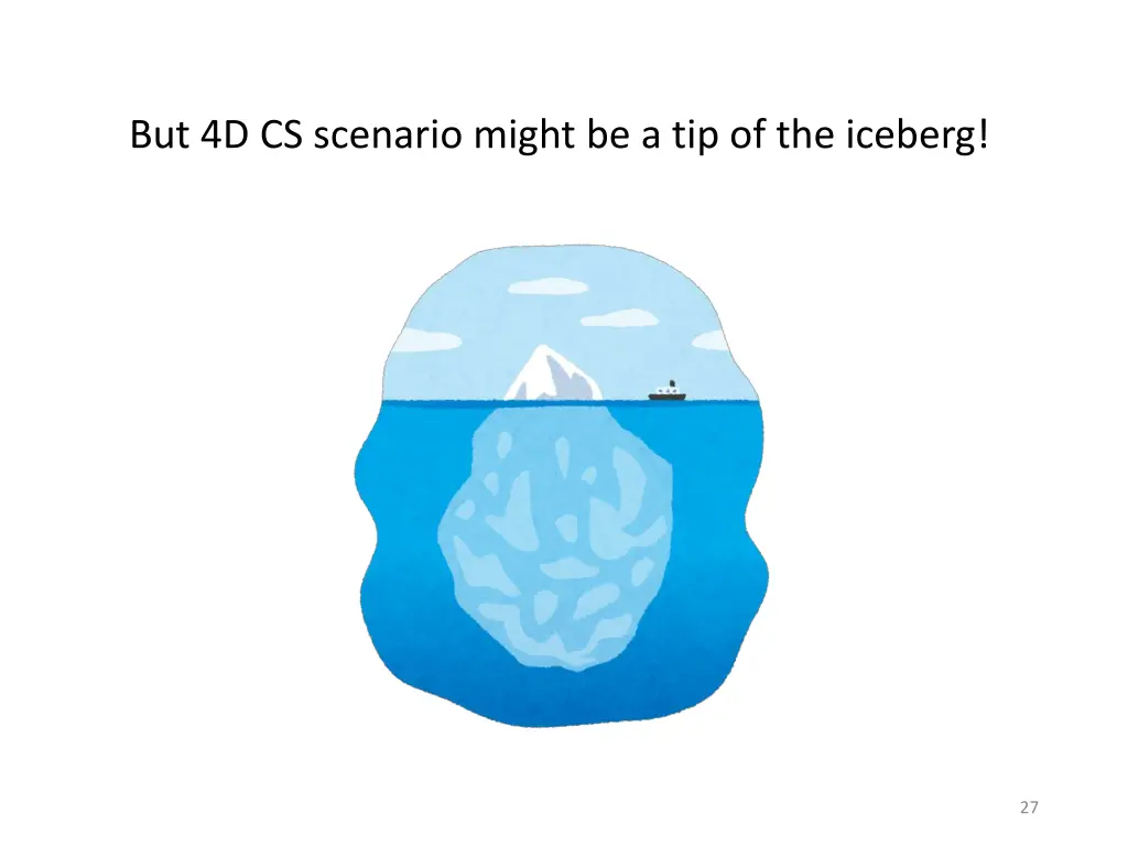 but 4d cs scenario might be a tip of the iceberg