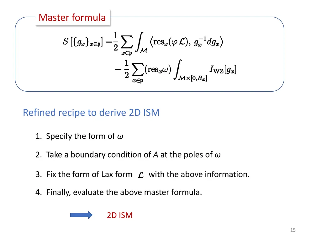 master formula
