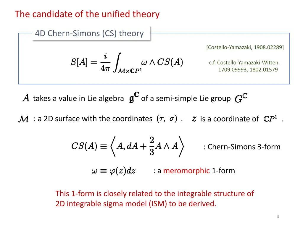 the candidate of the unified theory
