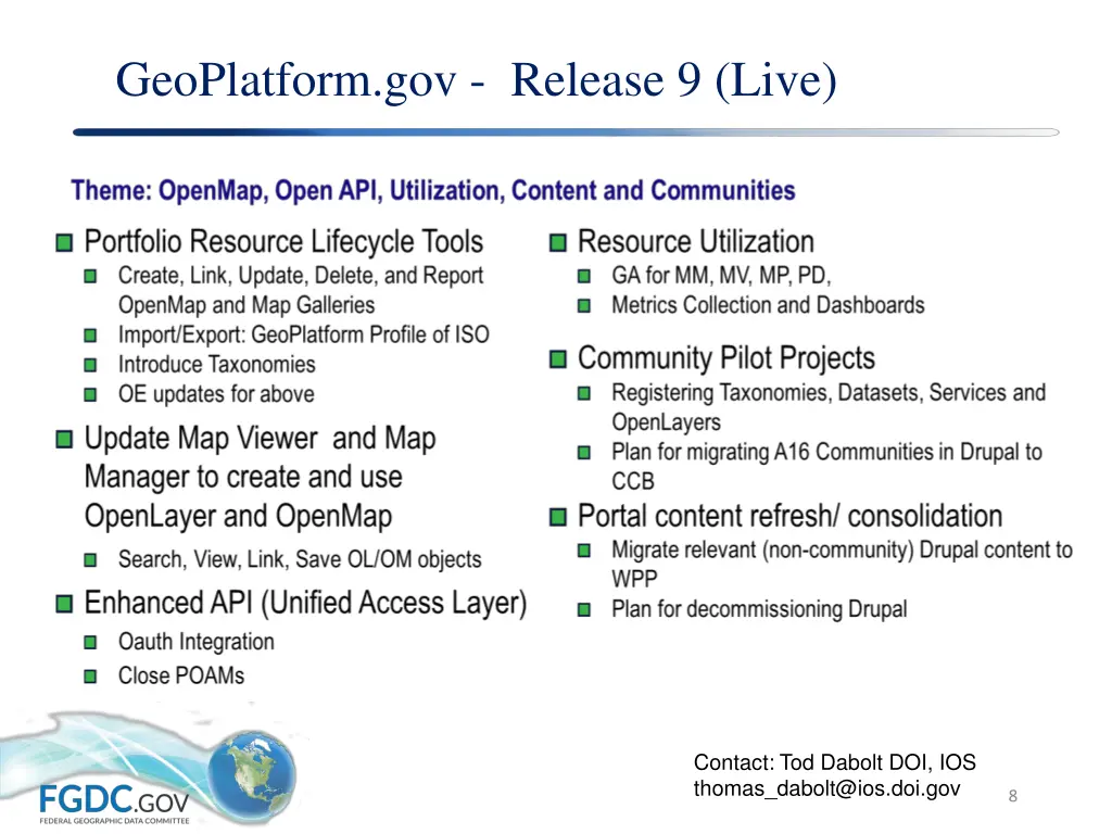 geoplatform gov release 9 live