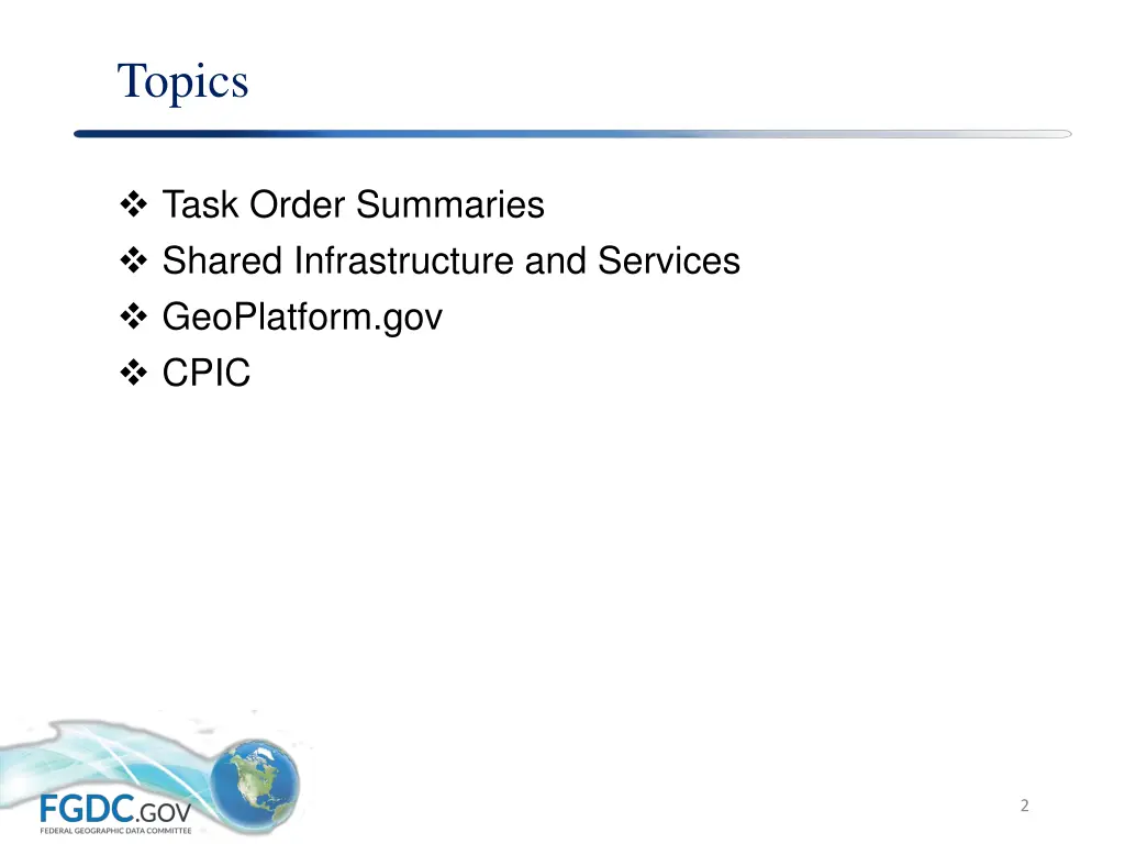 topics