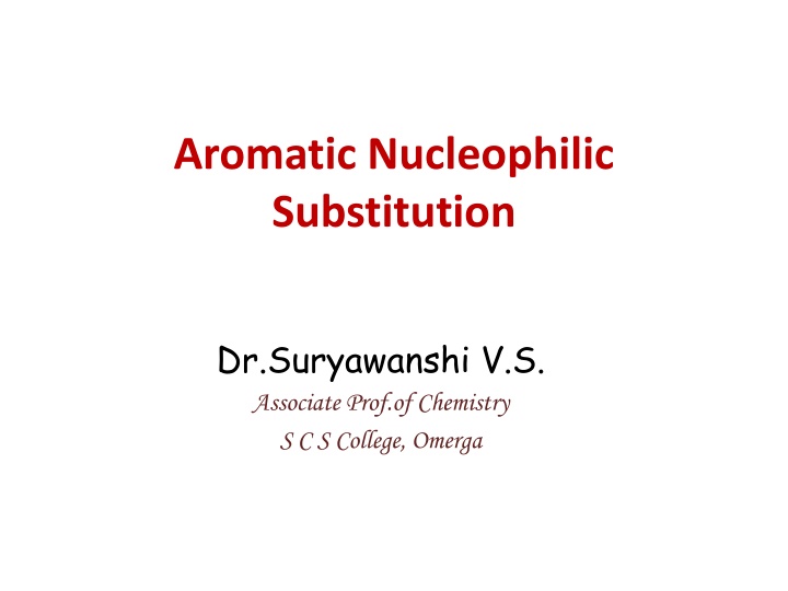 aromatic nucleophilic substitution