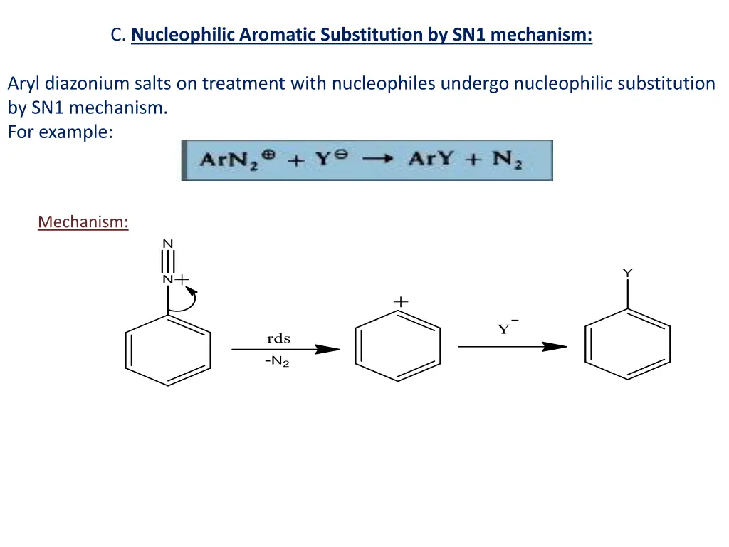 c nucleophilic aromatic substitution