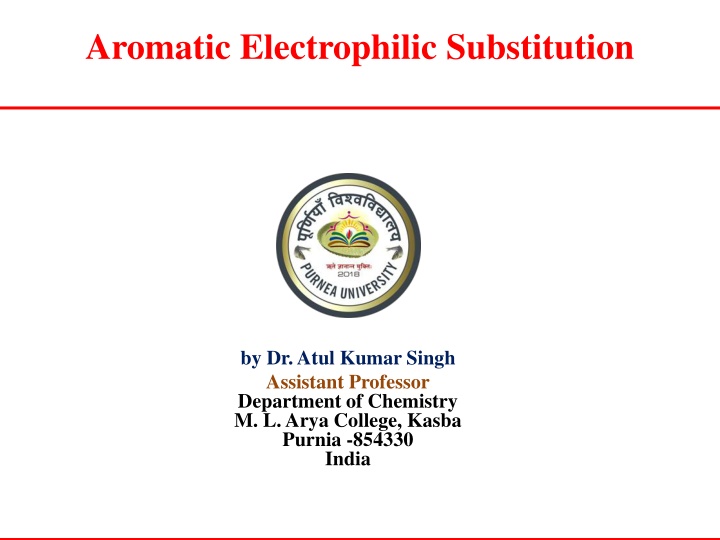 aromatic electrophilic substitution