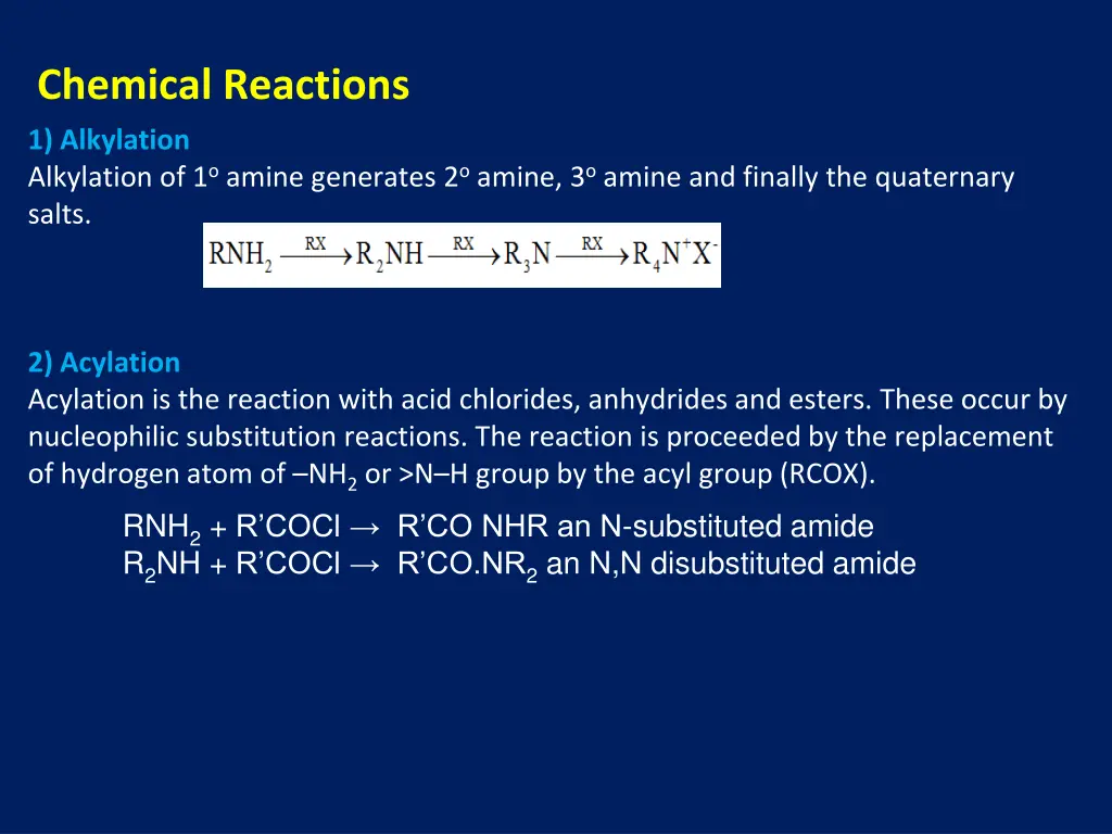 chemical reactions
