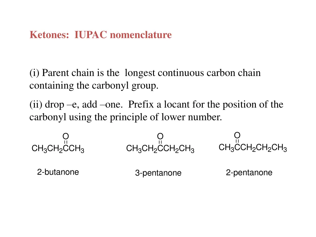 ketones iupac nomenclature